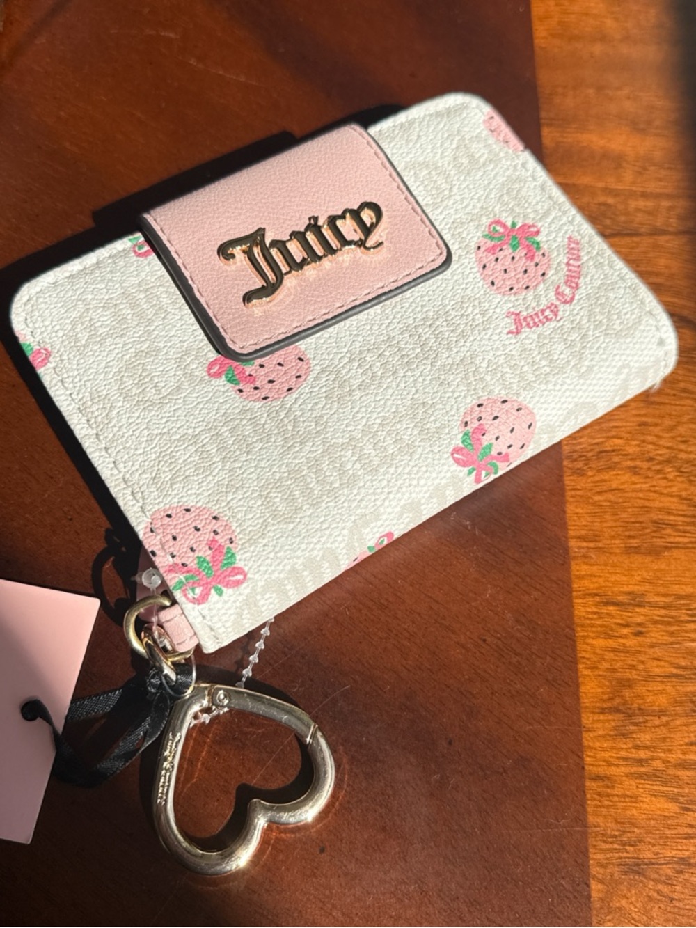 Juicy Couture Berry Sweet Strawberry Wallet with Heart Keyring 🍓💗✨